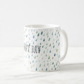 Regentropfen Regentag Kaffeetasse (VorderseiteRechts)