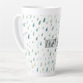 Regentropfen Regentag Milchtasse (Linke Ecke)