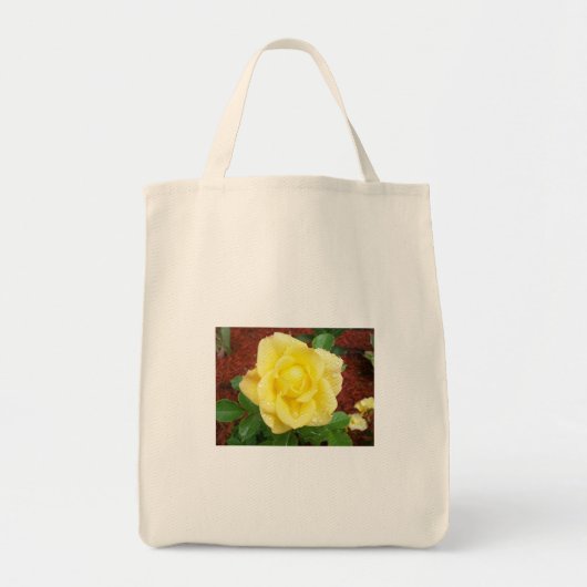 Regentropfen-Rosen-Lebensmittelgeschäft-Tasche Tragetasche (Vorne)