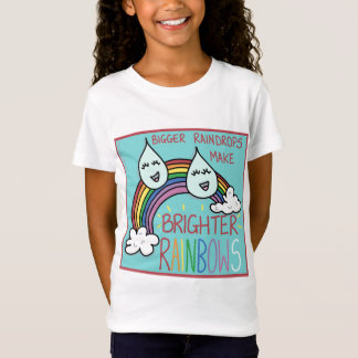 Regentropfen und Regenbogen T-Shirt