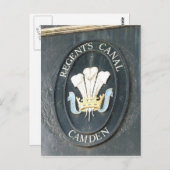 Regent's Canal - Camden Lock - London - Postcard Postkarte (Vorne/Hinten)