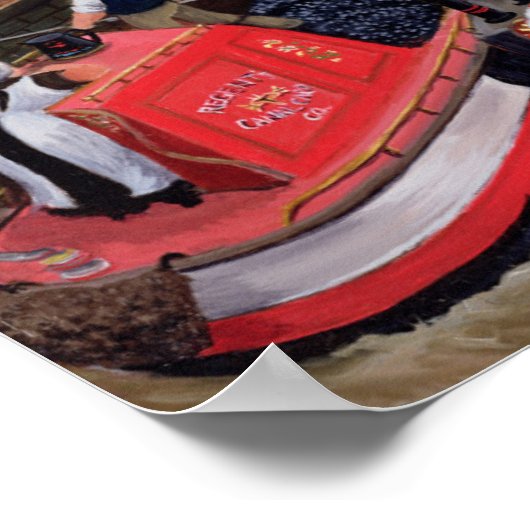 Regent's Canal Lock Poster (Ecke)