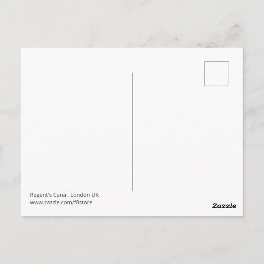 Regent's Canal, London Postcard Postkarte (Rückseite)