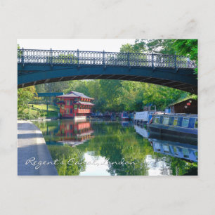 Regent's Canal London UK Postcard Postkarte