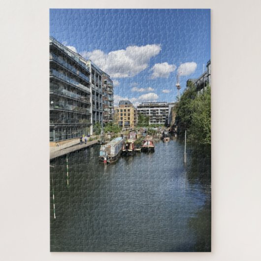Regent's Canal Reflection London England Puzzle (Vertikal)
