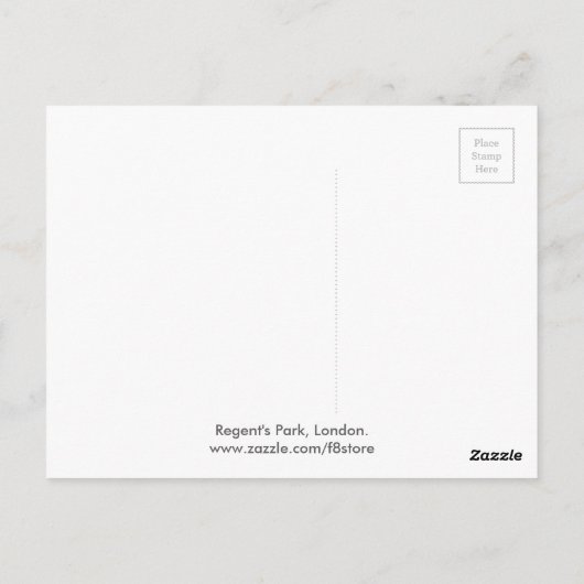 Regent's Park London Postcard Postkarte (Rückseite)