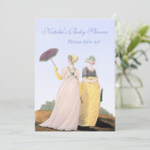 Regentschafts-Baby-Duschen-personalisierte Einladung (Stehend Vorderseite)