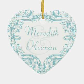 Regentschafts-Eleganz-erstes Weihnachten verzieren Keramik Ornament