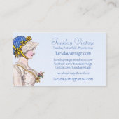 Regentschafts-Modegeck-Gewohnheits-Visitenkarten Visitenkarte (Rückseite)