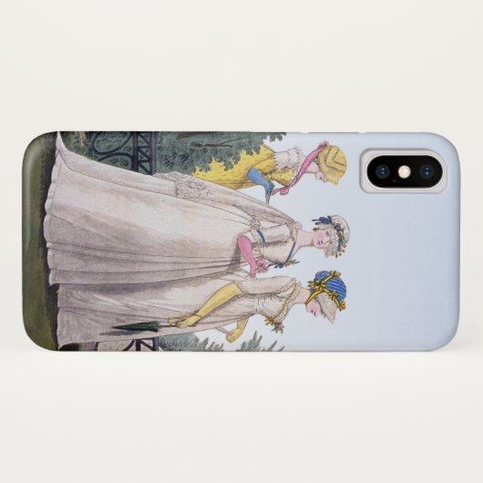 Regentschafts-Modegeck Jane Austen Case-Mate iPhone Hülle (Rückseite (Horizontal))