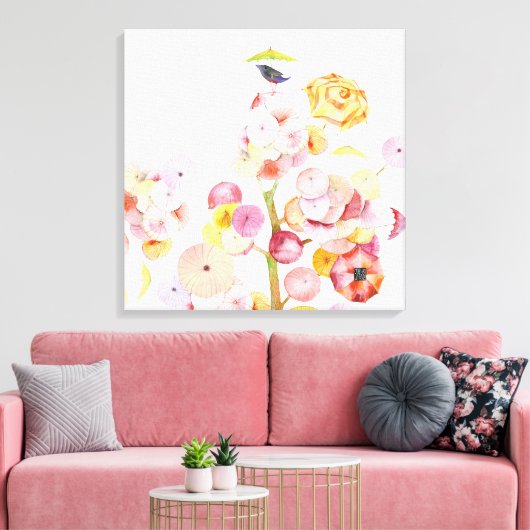 Regenvogel-Leinwand Leinwanddruck (Insitu (Wohnzimmer))