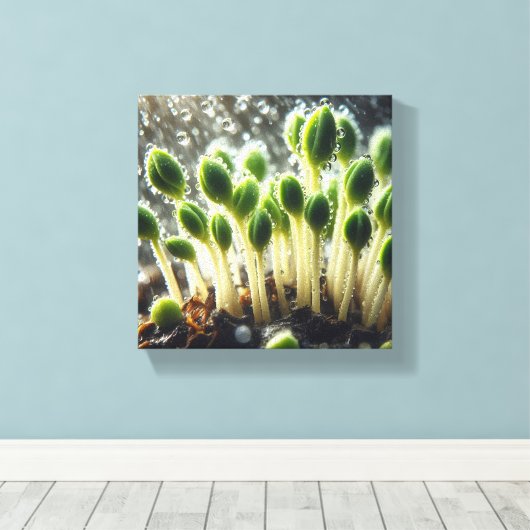 Regenwachstum - leinwanddruck (Insitu (Holzboden))