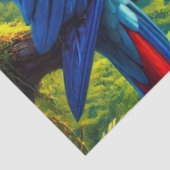 Regenwald Ara Papagei Seidenpapier (Detail)