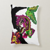 Regenwald Chameleon Spaß Dekokissen (Vorderseite(Vertikal))