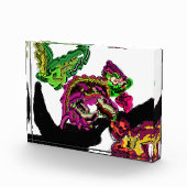 Regenwald Chameleon Spaß Fotoblock (Rechts)