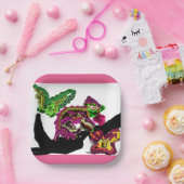 Regenwald Chameleon Spaß Pappteller (Party)