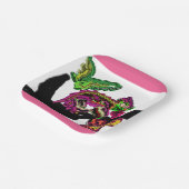 Regenwald Chameleon Spaß Pappteller (Gewinkelt)