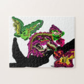 Regenwald Chameleon Spaß Puzzle (Horizontal)