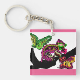 Regenwald Chameleon Spaß Schlüsselanhänger