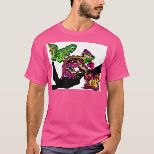 Regenwald Chameleon Spaß T-Shirt (Vorderseite)