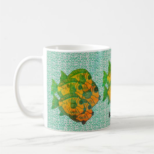 Regenwald-Fisch Kaffeetasse (Links)
