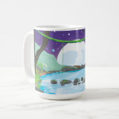 Regenwald Fluss Kaffeetasse (Vorderseite Links)