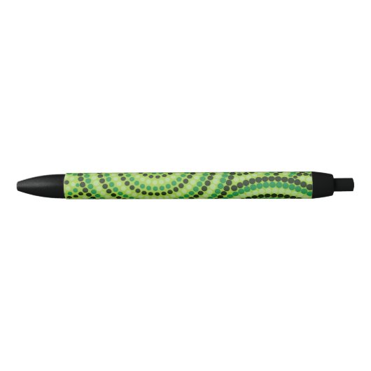 Regenwald Grüne aborigine Dotmalerei! Kugelschreiber (Vorderseite)