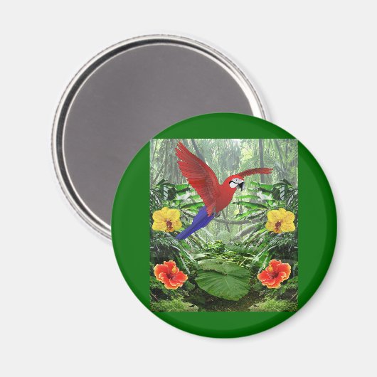 Regenwald Magnet (Vorderseite/Rückseite)