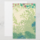 Regenwald-Pflanzen-Briefpapier Briefpapier (Vorne/Hinten)