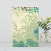 Regenwald-Pflanzen-Briefpapier Briefpapier (Stehend Vorderseite)