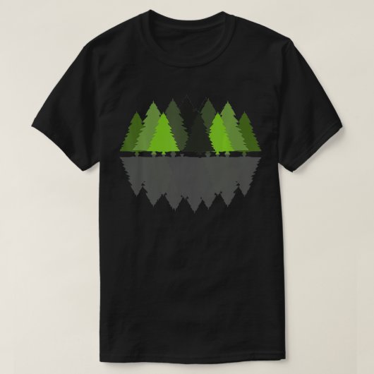 Regenwald Pine Trees Nature Lover T-Shirt (Design vorne)