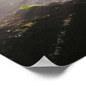 Regenwald Sonnenstrahlen Poster (Ecke)