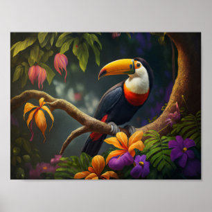 Regenwald Toucan Poster