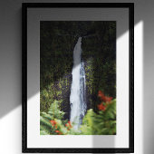 Regenwald Wasserfall Fotografie Poster