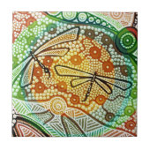 Regenwalddrachenfliegen Fliese (Vorderseite)