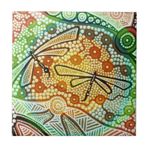 Regenwalddrachenfliegen Fliese