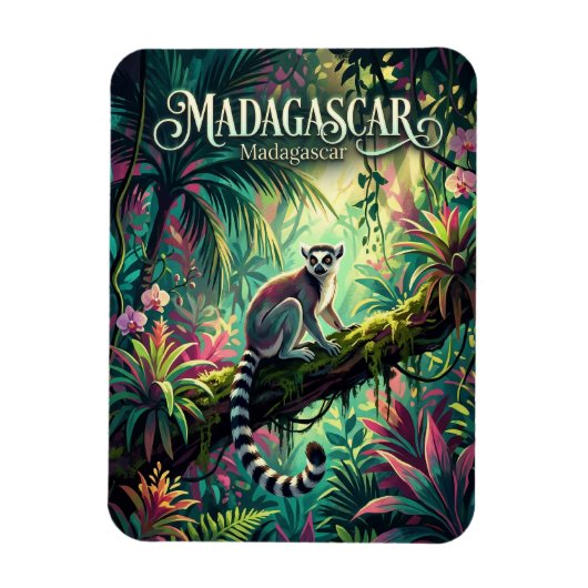 Regenwälder Madagaskars Madagaskar Magnet (Vertikal)