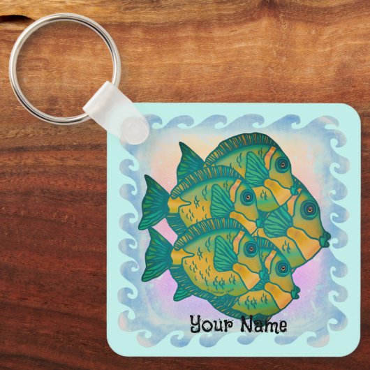 Regenwaldfisch Schlüsselanhänger (Vorderseite)