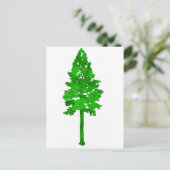 Regenwaldgrün Postkarte (Stehend Vorderseite)