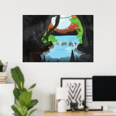Regenwaldhöhle Poster (Heimbüro)