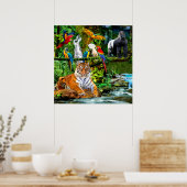 REGENWALDWILDLIFE POSTER (Küche)