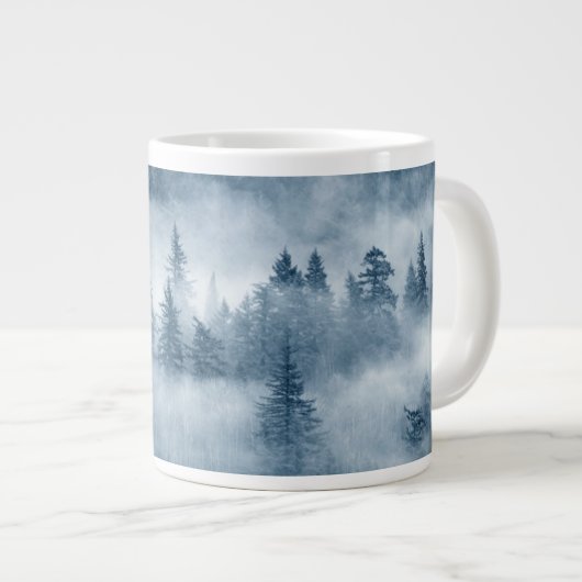 Regenwaldwolken im Pazifik im Nordwesten Jumbo-Tasse (Vorderseite Rechts)