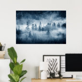 Regenwaldwolken im Pazifik im Nordwesten Poster (Heimbüro)