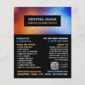 Regenwasser, Fensterreiniger, Reinigungsservice Flyer (Vorne)