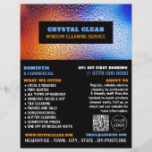 Regenwasser, Fensterreiniger, Reinigungsservice Flyer (Vorne)