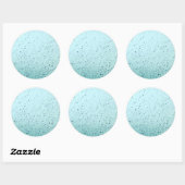 Regenwasser Runder Aufkleber (Blatt)