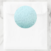 Regenwasser Runder Aufkleber (Tasche)