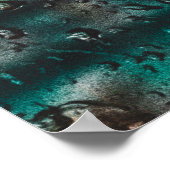 Regenwasser Tropfen Natur Poster (Ecke)