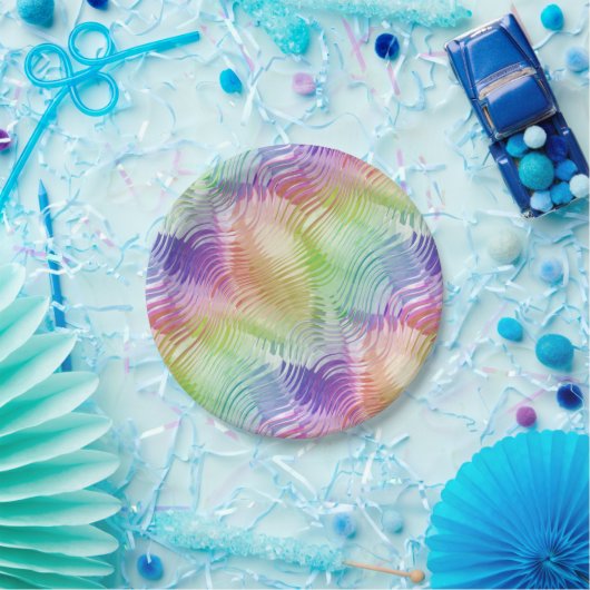 Regenwelle Ultradeluxe: Pappteller (Party)