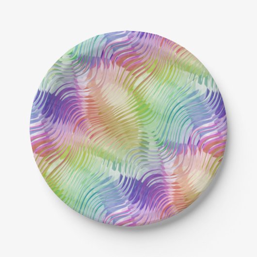 Regenwelle Ultradeluxe: Pappteller (Vorderseite)